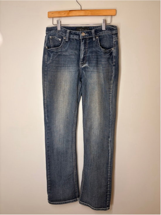 Cato Premium Denim - Cato Premium Bootcut Jeans Women 10 Embroidered Bling Pocket Cowgirl Y2K Western